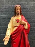 Prachtig beeld van de Here Jezus in kleur, groot polystone, Enlèvement ou Envoi, Neuf