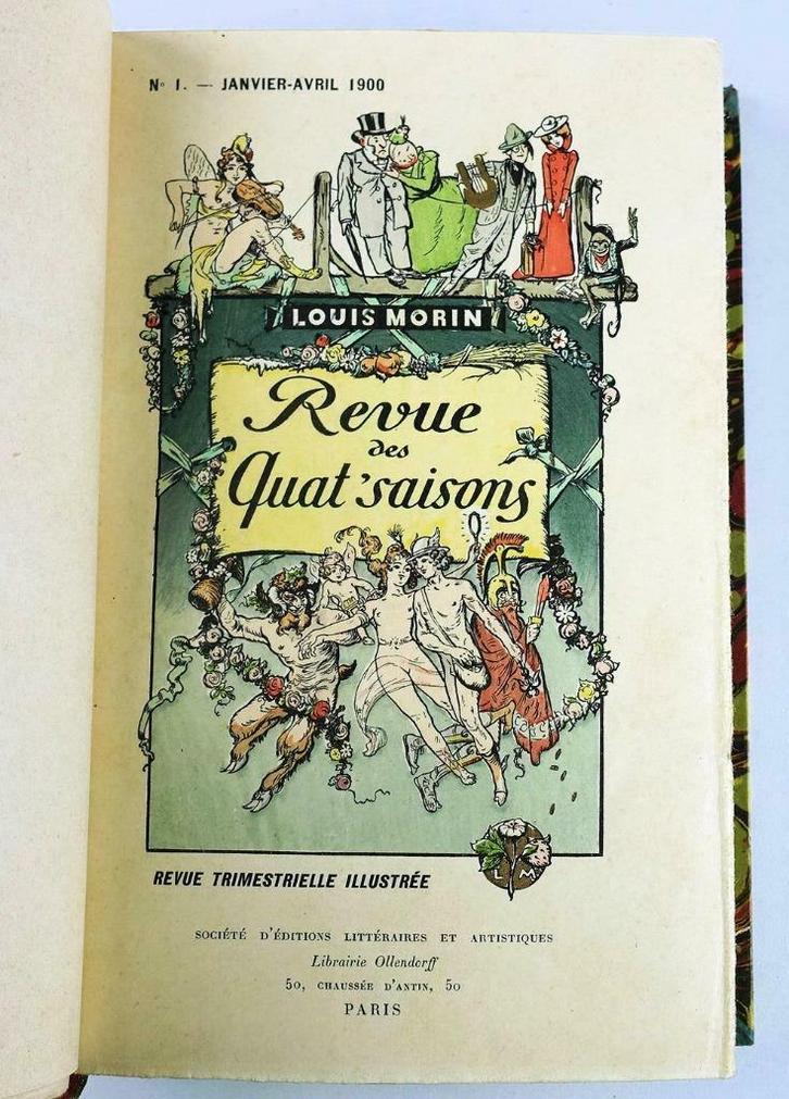 [Belle Epoque] La revue des Quat' Saisons 1900-1 Jaargang, Antiquités & Art, Antiquités | Livres & Manuscrits, Enlèvement ou Envoi