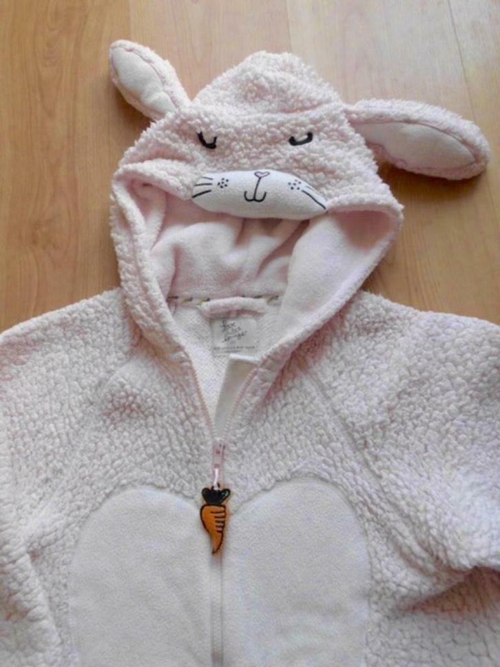 Te koop een roze overall 'Konijn' met een kapje, Kleding | Dames, Homewear, Gedragen, Maat 38/40 (M), Roze, Ophalen
