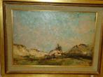 ALFRED BASTIEN °1873-1955 huile/board vue mer et dunes plage, Antiquités & Art, Art | Peinture | Classique, Enlèvement