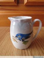 superbe petit pot en porcelaine motif oiseau bleu et branche, Gebruikt