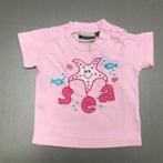 Roze Tricky Tracks t-shirt - Maat 68, Meisje, Overhemdje of Bloesje, Ophalen of Verzenden, Zo goed als nieuw