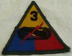 Embleem / Patch 3 Armored Division, US Army, jaren'50.(Nr.1), Verzamelen, Embleem of Badge, Ophalen of Verzenden, Landmacht
