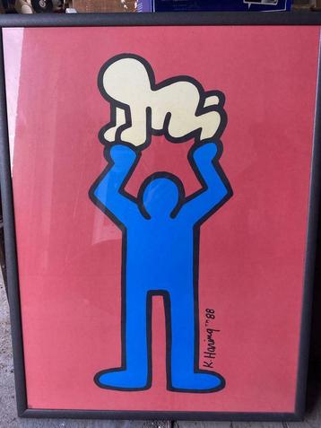 Zeefdruk in kader Keith Harring, Enlèvement ou Envoi
