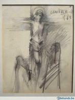 Mooie tekening - Christus aan het kruis - Antoon - 1984, Antiek en Kunst, Ophalen of Verzenden