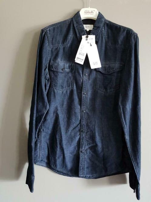 Nieuw donkerblauw jeanshemd voor mannen maat S van Q/S, Vêtements | Hommes, Chemises, Neuf, Tour de cou 38 (S) ou plus petit, Bleu
