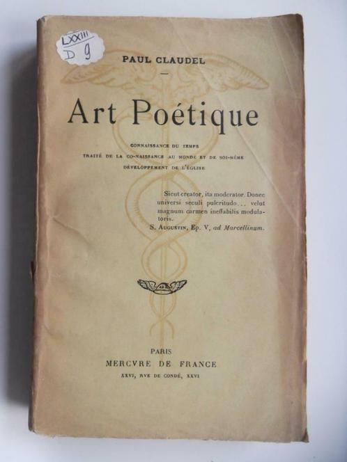 Paul Claudel - Art poétique, Boeken, Filosofie, Ophalen of Verzenden