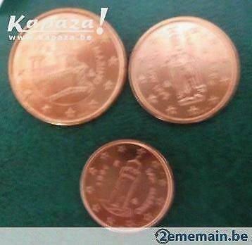 1-2-5 centimes euro - pays - landen - divers, Envoi