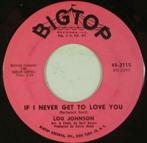 Lou Johnson – If I Never Get To Love You " Popcorn Oldie ", 7 pouces, R&B et Soul, Utilisé, Enlèvement ou Envoi