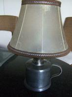 Tinnen Olielamp (lampadaire) met kap, Ophalen of Verzenden