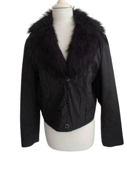 OUI kort jasje, vestje - Fr 44, Kleding | Dames, Jasjes, Kostuums en Pakken, Zo goed als nieuw, Jasje, Maat 38/40 (M), Zwart, Verzenden