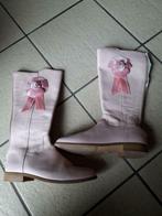 Bottes roses cuir véritable neuves 36, Hoge laarzen, Nieuw, Ophalen of Verzenden, Roze