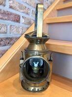 Prachtige antieke koperen seinlamp, Antiek en Kunst, Ophalen of Verzenden, Koper