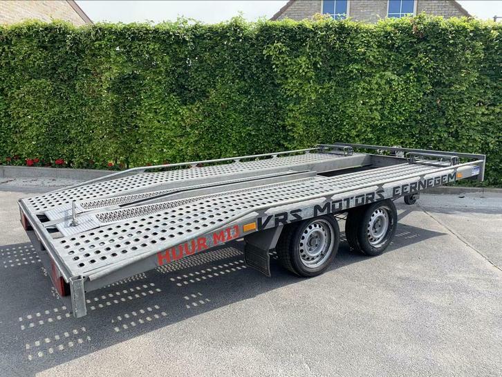 Te huur: autotrailer, autoremork, auto aanhangwagen,, Auto diversen, Aanhangers en Bagagewagens, Ophalen
