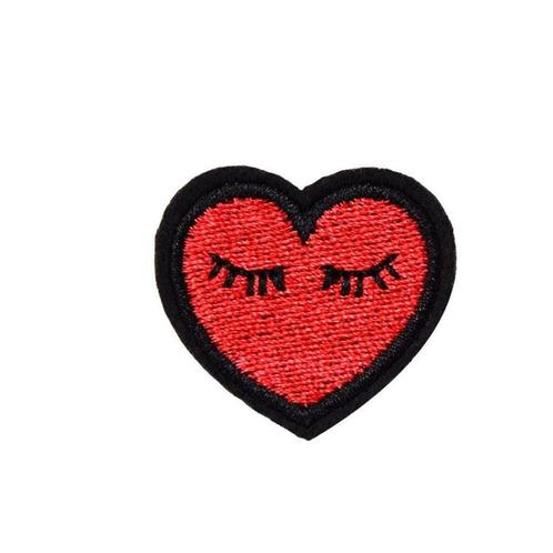 Coeur avec yeux fer sur patch enfants - 30 x 34 mm, Enfants & Bébés, Enfants & Bébés Autre, Neuf, Envoi