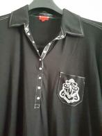 Zwarte tricot t shirt met strass versiering maat 42/44, Comme neuf, Taille 42/44 (L), Enlèvement ou Envoi