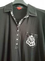 Zwarte tricot t shirt met strass versiering maat 42/44, Ophalen of Verzenden, Zo goed als nieuw, Maat 42/44 (L)