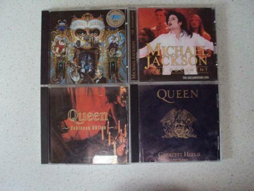 Lot 45 met 3 CD's +1 DVD van Michael Jackson & Queen., CD & DVD, CD | Pop, Comme neuf, Enlèvement ou Envoi