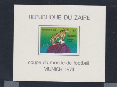 Zaïre 1974 Wereldkampioenschap voetbal München Luxe vel **, Postzegels en Munten, Postzegels | Afrika, Postfris, Overige landen