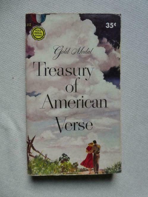 "Treasury of American Verse" 1953 (GOLD MEDAL), Antiquités & Art, Antiquités | Livres & Manuscrits, Enlèvement ou Envoi