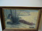 1919 J.P. VAN BIESBROECK 'de rust op de vlucht naar Egypte', Antiek en Kunst, Ophalen