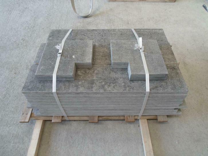 Margelle de piscine en pierre bleue, Jardin & Terrasse, Accessoires de piscine, Neuf, Couverture de piscine, Enlèvement