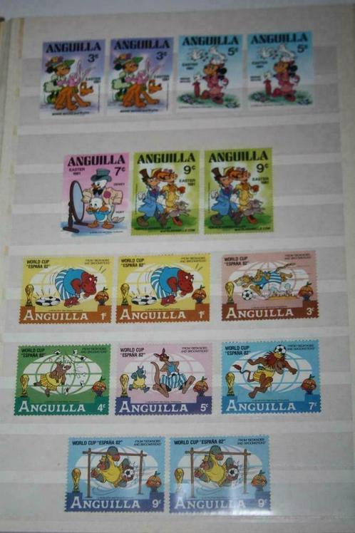 Groot lot Disney postzegels ( stockboek met dubbel zegels  ), Verzamelen, Disney, Gebruikt, Overige typen, Overige figuren, Ophalen of Verzenden