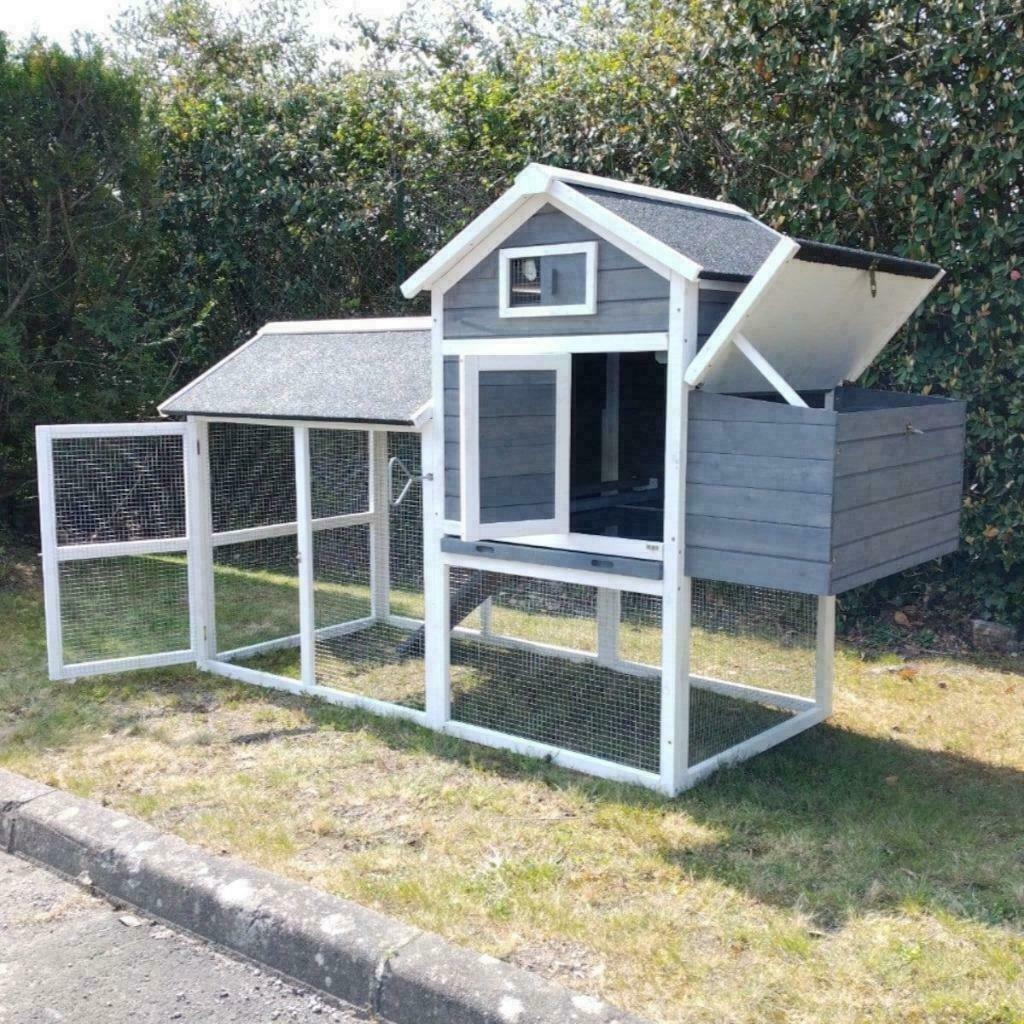 Poulailler XXL abri 6 poules pondoirs abri coq enclos XXL, Animaux & Accessoires, Volatiles | Accessoires, Neuf, Poulailler, Envoi