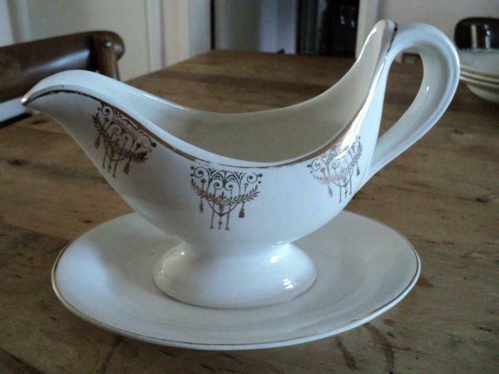 FAIENCERIE ST GHISLAIN BELGIQUE sauskom, Antiek en Kunst, Antiek | Servies los, Ophalen of Verzenden