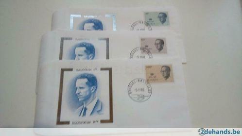 Belgie FDC Boudewijn 1981, Postzegels en Munten, Postzegels | Europa | België, Gestempeld, Ophalen of Verzenden