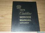 Cadillac service manual 1978 supplement, Auto diversen, Ophalen of Verzenden