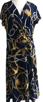 Lauren - Ralph Lauren jurk - 38/40, Blauw, Maat 38/40 (M), Onder de knie, Zo goed als nieuw