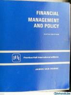 Financial management and policy James Van Horne, Boeken, Gelezen, Verzenden