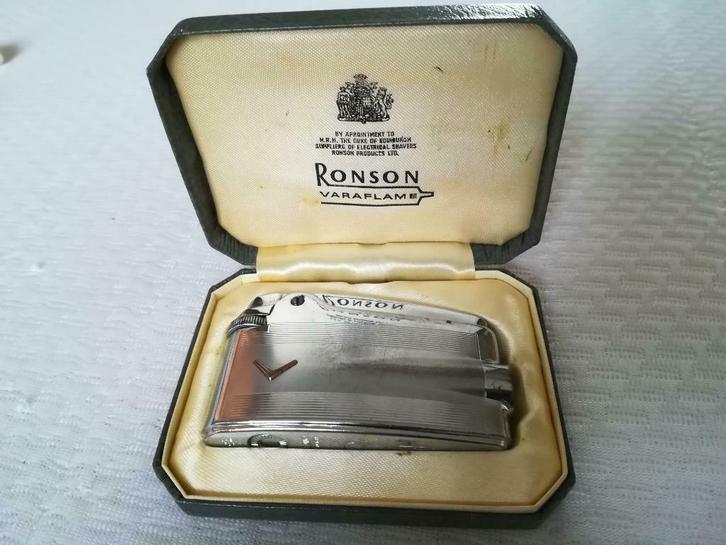 Vintage Ronson Aansteker, Verzamelen, Rookartikelen, Aanstekers en Luciferdoosjes, Gebruikt, Aansteker, Ophalen