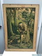 Oude schoolplaat 1913 Mosella Verlag van Philipp Schumacher, Antiek en Kunst, Ophalen of Verzenden