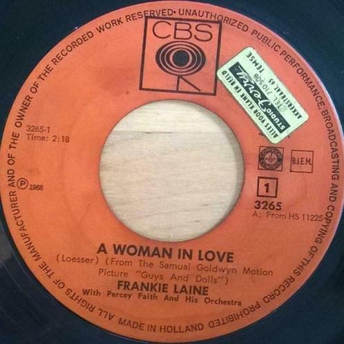 Frankie Laine – A Woman In Love / Answer Me, Cd's en Dvd's, Vinyl Singles, Gebruikt, Single, Pop, 7 inch, Ophalen of Verzenden
