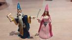 2 figurines Merlin et princesse Plastoy, Comme neuf, Enlèvement ou Envoi