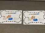 3x dezelfde dinner mat dogs (honden placemat), als nieuw!, Ophalen of Verzenden