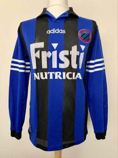 Club Brugge KV 90s Youth #8 match worn football shirt, Sport en Fitness, Voetbal, Gebruikt, Shirt, Maat S