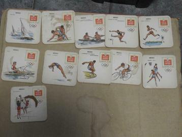 11 bierviltjes Stella Artois - Olymp.spelen Mexico 1968 beschikbaar voor biedingen