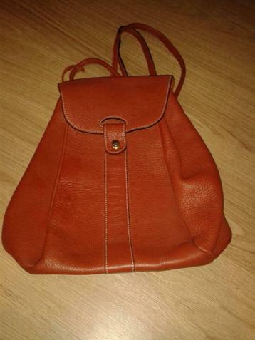 Sac à dos en cuir couleur brique de Belon  beschikbaar voor biedingen