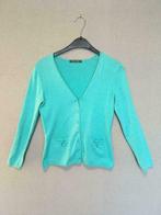 Licht turquoise vestje van Point Virgule (S), Kleding | Dames, Blauw, Ophalen of Verzenden, Zo goed als nieuw, Maat 36 (S)