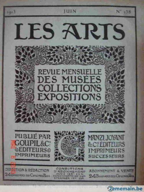 1913 les arts. revue mensuelle des musees 138,141 et 142, Boeken, Tijdschriften en Kranten, Gelezen
