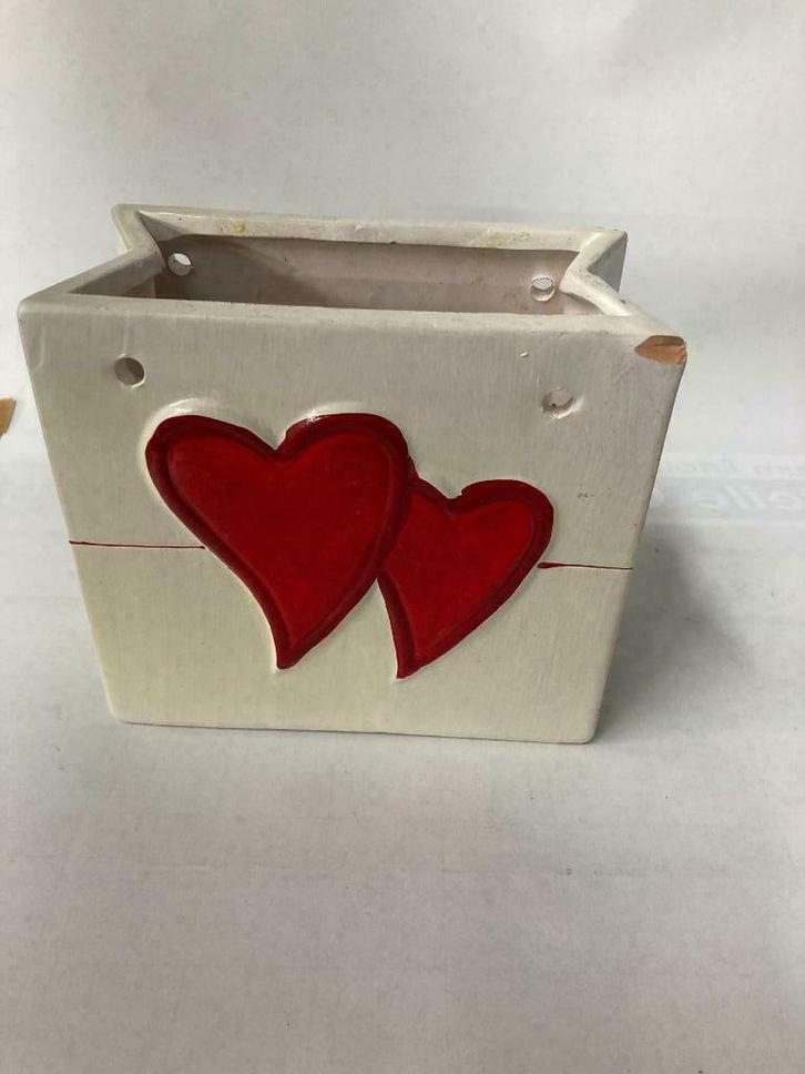 Licht afgebroken Valentijnsdagvaas, Huis en Inrichting, Woonaccessoires | Vazen, Zo goed als nieuw, Aardewerk of Porselein, Ophalen of Verzenden