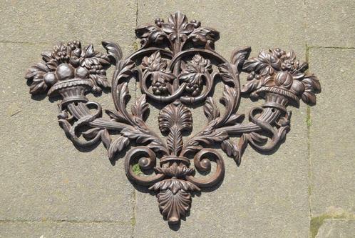 Fronton,décoration murale en fonte à suspendre, Huis en Inrichting, Woonaccessoires | Overige, Zo goed als nieuw, Ophalen of Verzenden