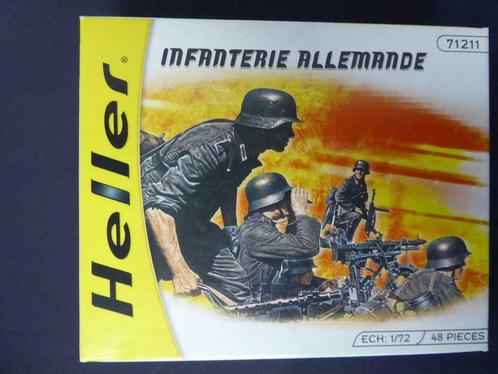 infanterie allemande - german infantry - Heller -49605 - 1/7, Hobby en Vrije tijd, Modelbouw | Figuren en Diorama's, Ophalen of Verzenden