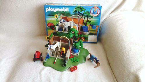 Playmobile 4193 : Box de lavage pour chevaux., Kinderen en Baby's, Speelgoed | Playmobil, Zo goed als nieuw, Complete set, Ophalen of Verzenden