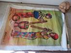 Set de 2 tableaux de sable africain, Antiquités & Art, Enlèvement ou Envoi