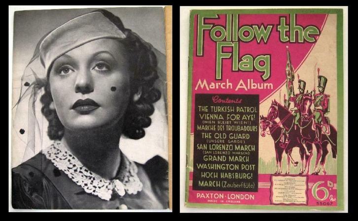 Lieder die Zarah Leander singt 1938 Bladmuziek 6 portretten, Muziek en Instrumenten, Bladmuziek, Gebruikt, Artiest of Componist