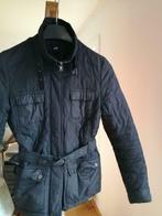Manteau court noir, femme, taille 36, avec ceinture., Vêtements | Femmes, H&M, Enlèvement ou Envoi, Taille 36 (S), Porté